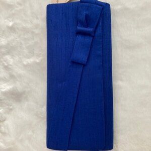 Women Brand New Designer Royal Blue Evening Bag